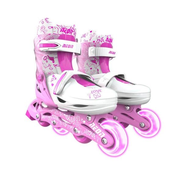 NT07P4 NEON INLINE ROLERI 30-33 ROZE 1
